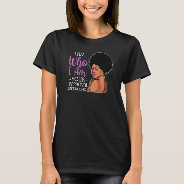 Black Queen Afro Melanin Colourful Africa Roots Na T-Shirt (Front)