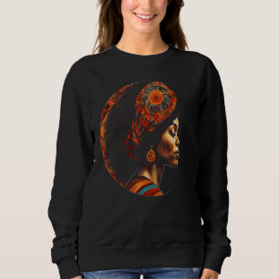 Black Queen Afro Melanin Dripping Juneteenth 41 Sweatshirt