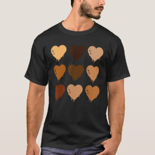 Black Queen Afro Melanin Shades Love African Ameri T-Shirt