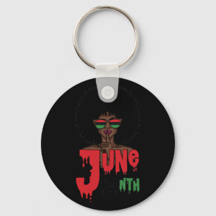 Black Queen Afro Unapologetically Dope Melanin Key Ring