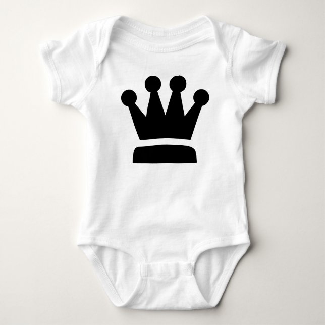 Black Queen Baby Bodysuit (Front)