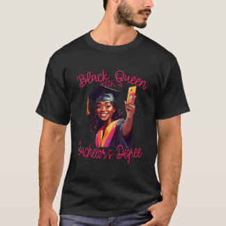 Black Queen Bachelors Degree Graduation 2023 Bsw S T-Shirt
