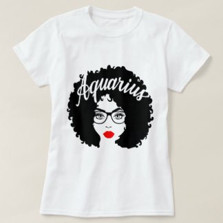 Black Queen Birthday Gift Red Lips Afro Diva Aq.. T-Shirt