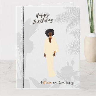 Black Queen | Birthday Greeting Card
