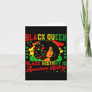 Black queen black history is american history wome card