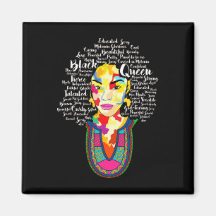 Black Queen Black History Month African American A Magnet
