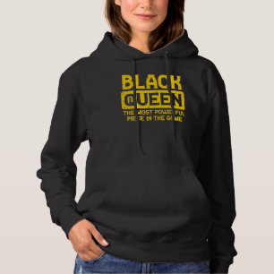 Black Queen Chess Black History Afro African Pride Hoodie
