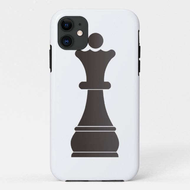 Black queen chess piece Case-Mate iPhone case (Back)
