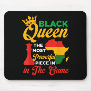 Black Queen Chess Powerful Piece In The Game Junet Mouse Mat