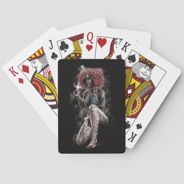 Black Queen Classic Playing Cards (Back)