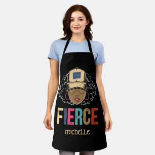 Black Queen Fierce Black Woman Apron