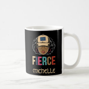 Black Queen   Fierce   Black Woman Coffee Mug