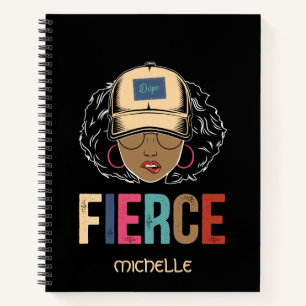 Black Queen Fierce Black Woman Notebook