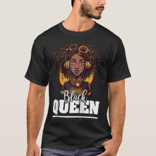 Black Queen For Proud African American Black Histo T-Shirt
