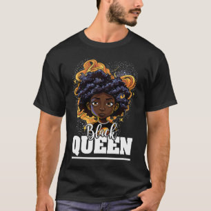 Black Queen For Proud African American Black Histo T-Shirt