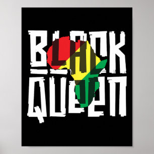 Black Queen For Women Girls History Month Africa Poster