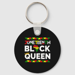 Black Queen Freedom Day June 19th 1865 Womens  Key Ring