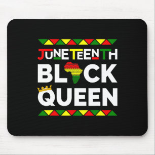 Black Queen Freedom Day June 19th 1865 Womens Mouse Mat