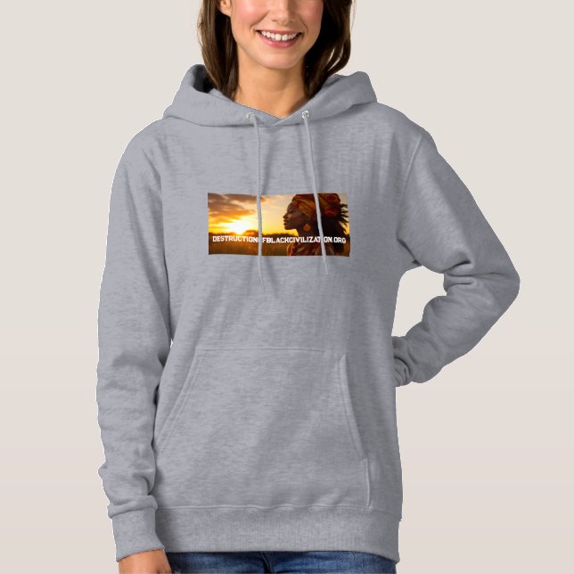 BLACK QUEEN IN THE AFRICAN PLAIN HOODIE (Front)