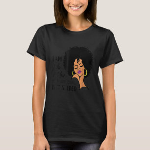 Black Queen Lady American Ladies Curly Natural Afr T-Shirt