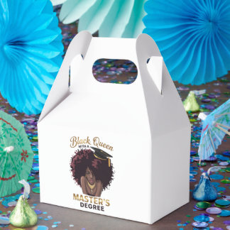 Black Queen Masters Degree Cute Graduation Gifts  Favour Box