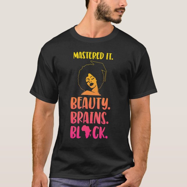 Black Queen Masters Graduation 32 T-Shirt (Front)