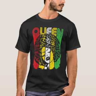 Black Queen Melanin African Black History Black Gi T-Shirt