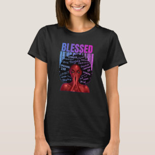 Black Queen Melanin Christian Women Love God Jesus T-Shirt