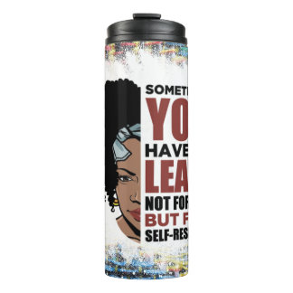 Black queen melanin poppin sista affirmation love thermal tumbler