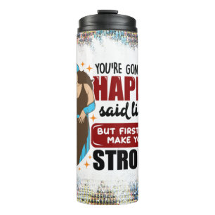 Black queen melanin poppin sista affirmation love thermal tumbler