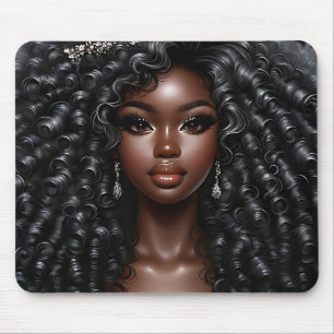 Black queen melanin woman sista queens sistas fun  mouse mat