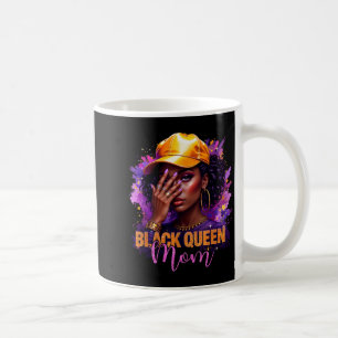 Black queen mom happy mothers day afro african coffee mug