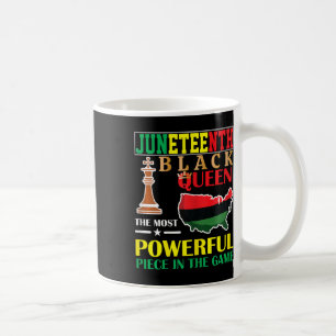 Black Queen Most Powerful Chess African American J Coffee Mug