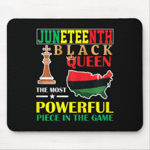 Black Queen Most Powerful Chess African American J Mouse Mat
