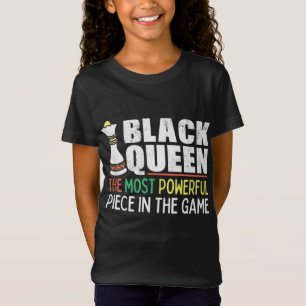 Black Queen Most Powerful Chess African American T-Shirt