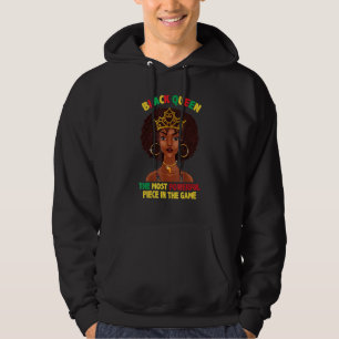 Black Queen Most Powerful Chess African American W Hoodie