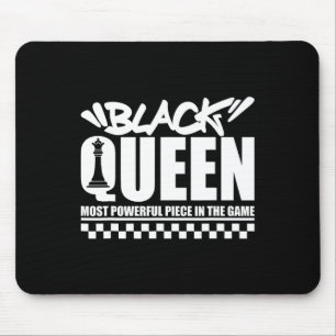 Black Queen Most Powerful Chess African American W Mouse Mat