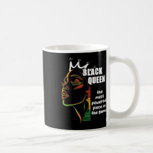 Black Queen Most Powerful Chess Black History Mont Coffee Mug