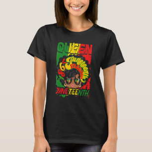Black Queen Most Powerful Piece Juneteenth African T-Shirt