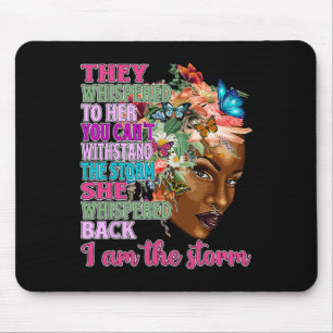 Black Queen Natural Afro African American I Am The Mouse Mat