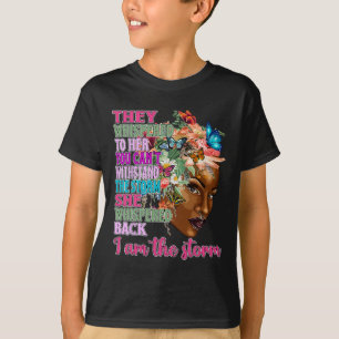Black Queen Natural Afro African American I Am The T-Shirt