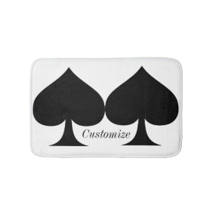 Black Queen of Spades Black Thunder_Cove Bath Mat