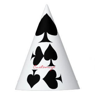 Black Queen of Spades Black Thunder_Cove Party Hat