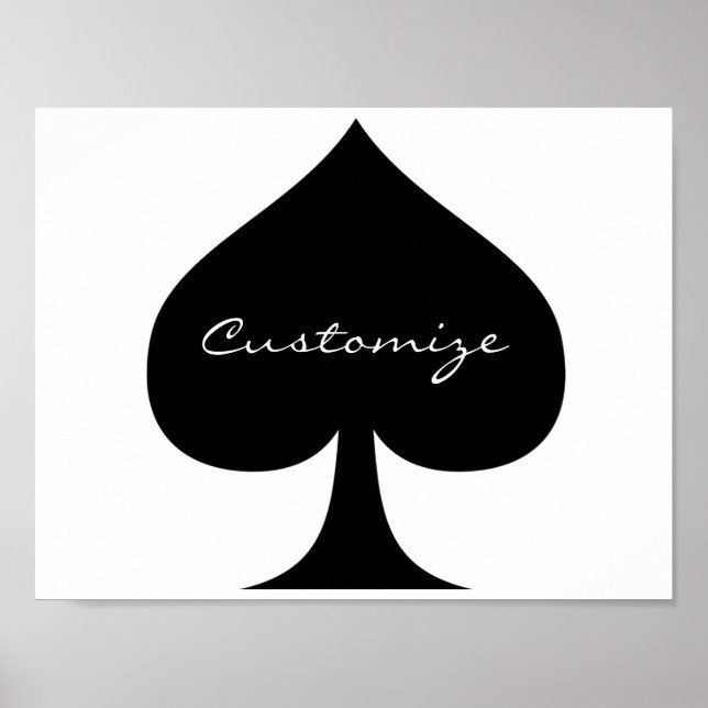 Black Queen of Spades Black Thunder_Cove Poster (Front)