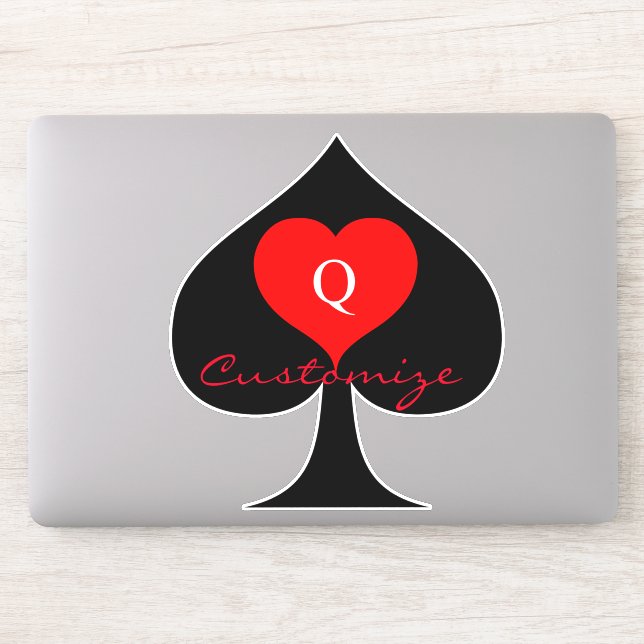Black Queen of Spades Red Heart Thunder_Cove (Computer)