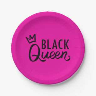 Black Queen Paper Plate