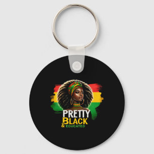 Black Queen Pretty Black And Educated Black Histor Key Ring