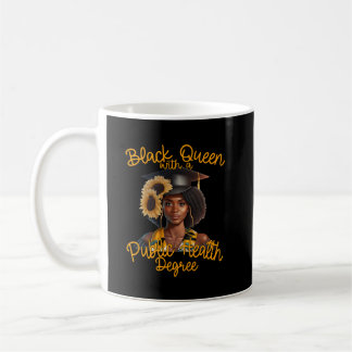 Black Queen Public Health Degree Graduation MPH Coffee Mug