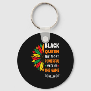 Black Queen The Most Powerful Piece Black History Key Ring