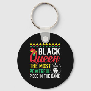 Black Queen The Most Powerful Piece Black History Key Ring